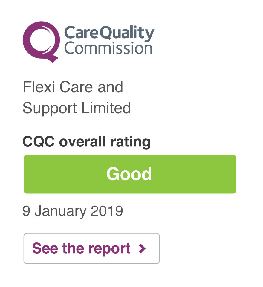 Care Quality Comission (CQC) - Good Rating Flexi Care and Support Limited